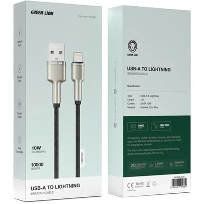 BRAIDED CABLE USB-A TO LIGHTINING 10 W کابل گرین لاین