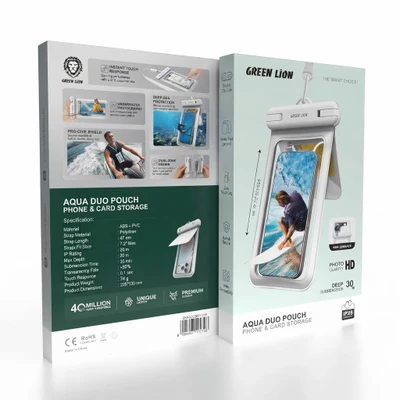 وکیوم و کاور ضد آب موبایل گرین لاین مدل AQUA DUO POUCH